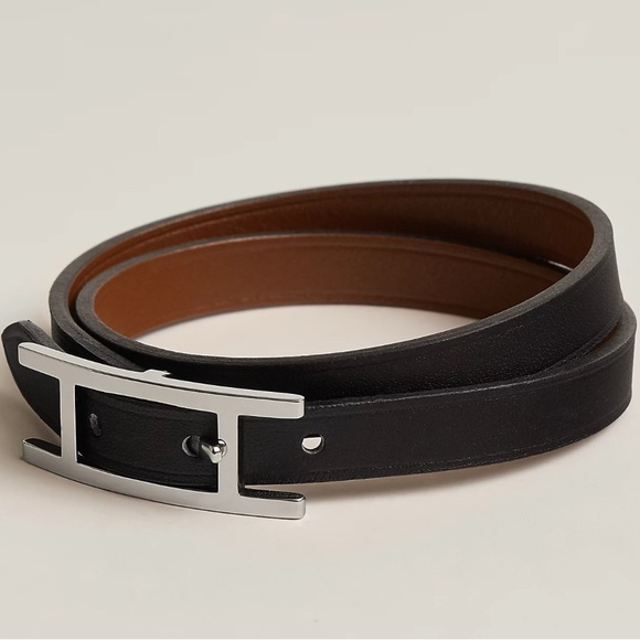 Hermes Double Wrap Bracelet/Choker - Behapi Tour Black unisex - Picture 2 of 7